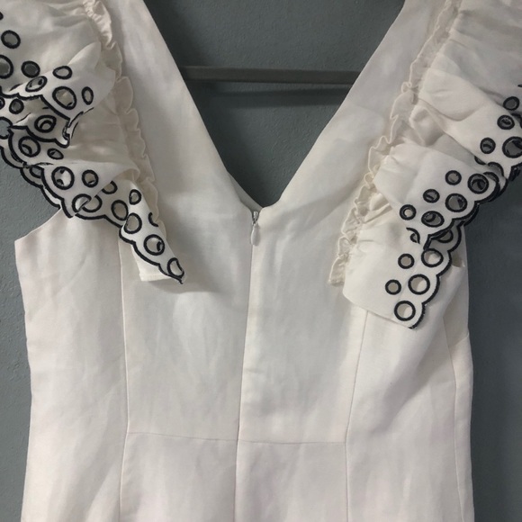 J. Crew Collection Eyelet Ruffle Sheath Dress - Picture 8 of 9